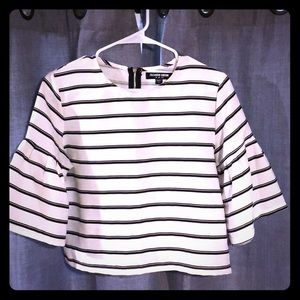 Blouse Crop w/ puff sleeve